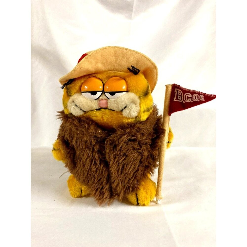 Garfield Daikin Plush Cat Cartoon Big Cat On Campus Brown Fur Coat BCOC VTG
